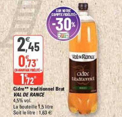 Cidre Traditionnel Brut Val De Rance