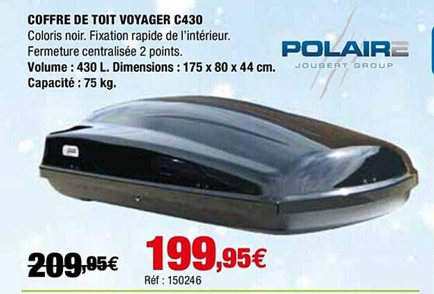 coffre de toit voyager c430 polaire