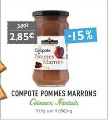 compote pommes marrons côteaux nantais