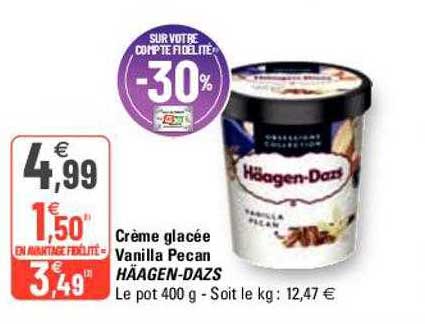 crème glacée vanilla pecan häagen-dazs