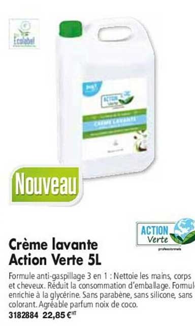 crème lavante action verte 5l