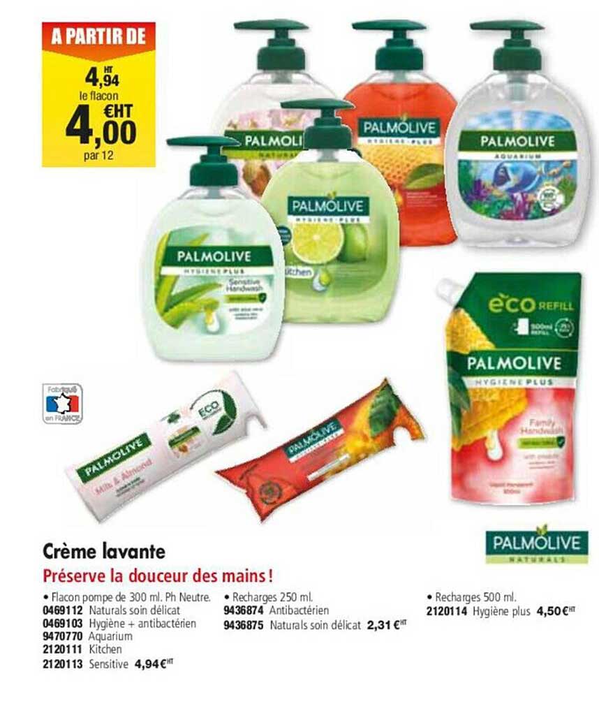 crème lavante palmolive