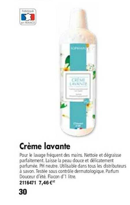 crème lavante