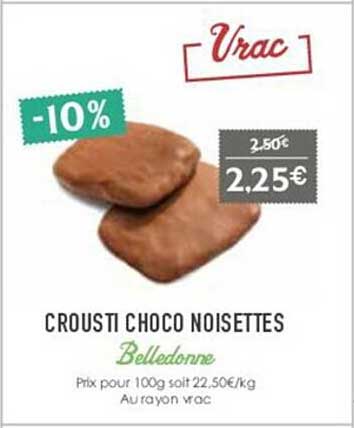 Crousti Choco Noisettes Belledonne