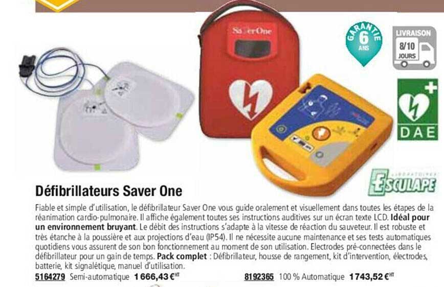 défibrillateurs saver one