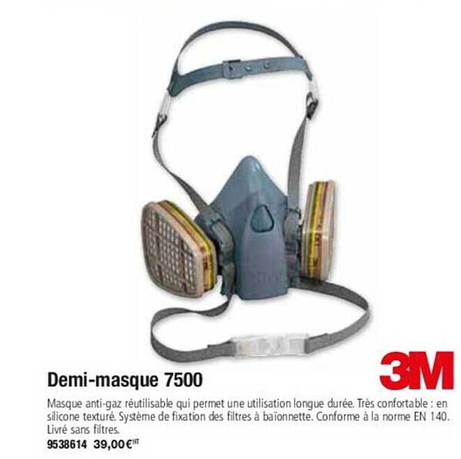 demi-masque 7500 3m