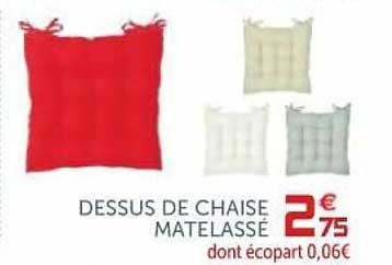 dessus de chaise matelassé