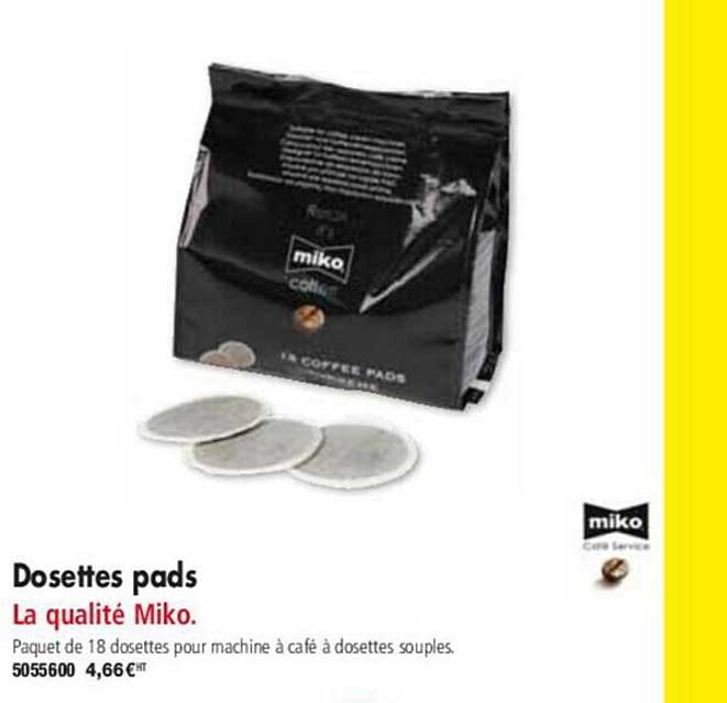 dosettes pads miko