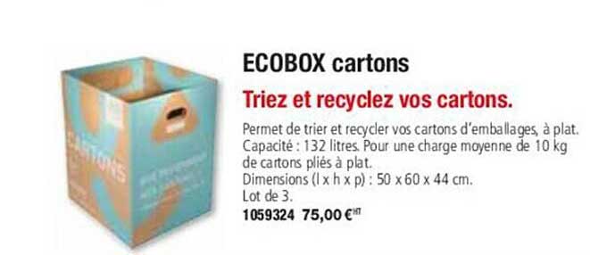 ecobox cartons triez et recyclez vos cartons