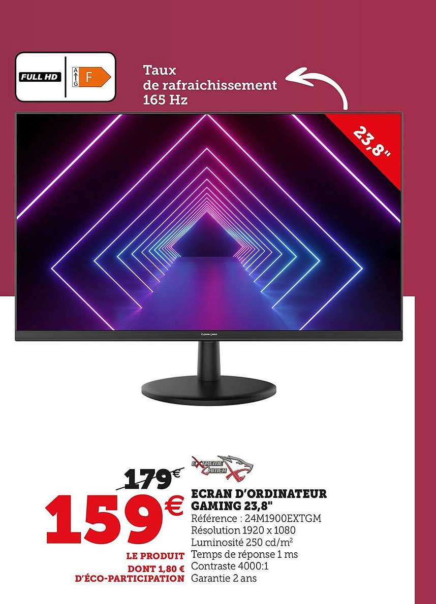 ecran d'ordinateur gaming 23.8"