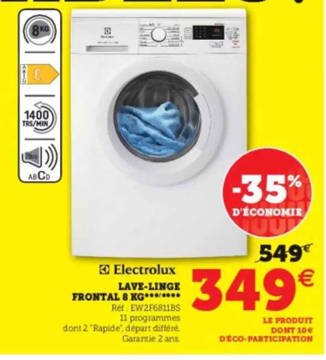electrolux lave-linge frontal 8 kg