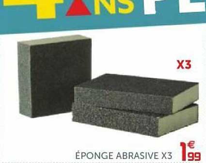 éponge abrasive x3