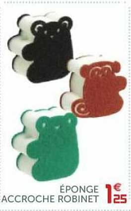 éponge accroche robinet