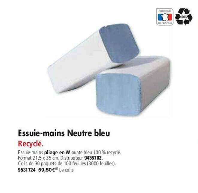Essuie-mains Neutre Bleu