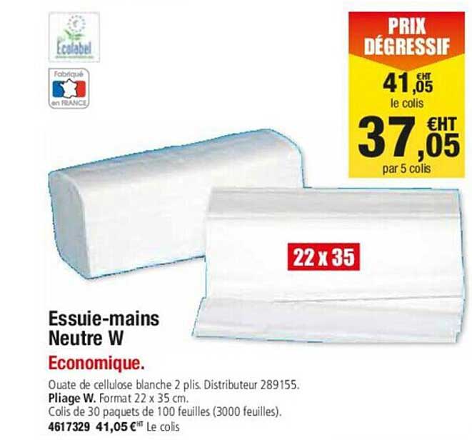 essuie-mains neutre w