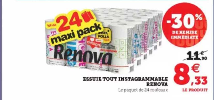 essuie tour instragrammable renova