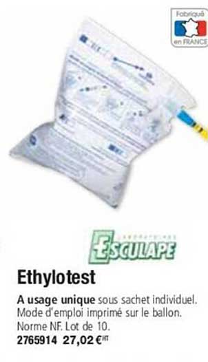 ethylotest esculape