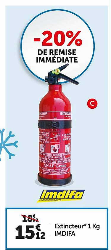 extincteur 1 kg imdifa