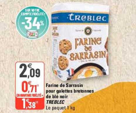 Farine De Sarrasin Pour Galettes Bretonnes De Blé Noir Treblec