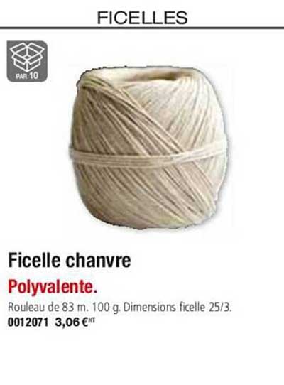 ficelle chanvre polyvalente