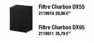 filtre charbon dx54 ou dx95