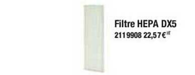 filtre hepa dx5