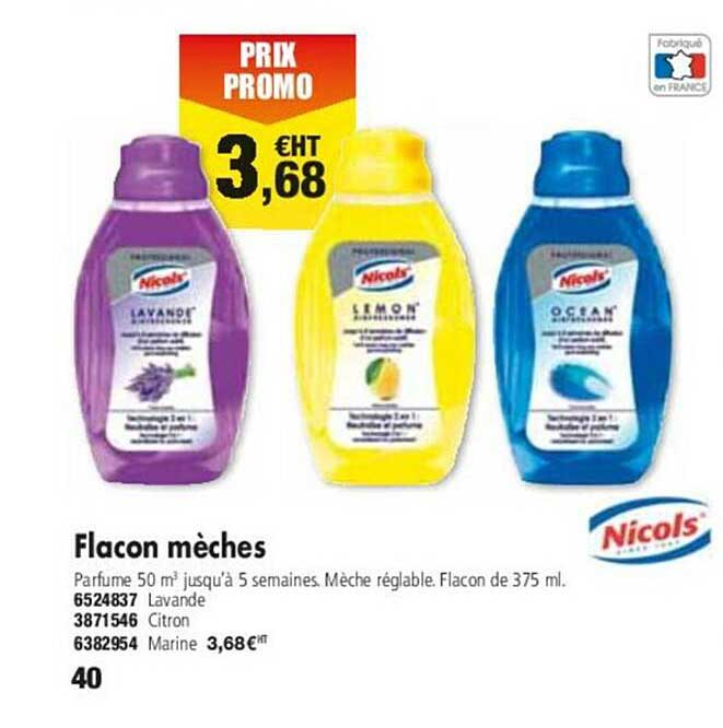 flacon mèches nicols