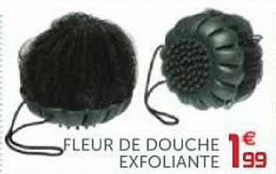 fleur de douche exfoliante