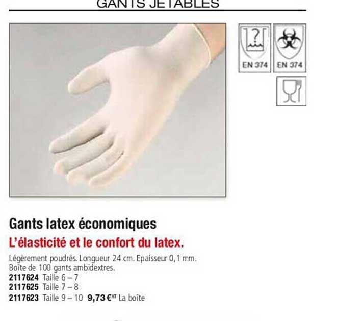 gants latex économiques