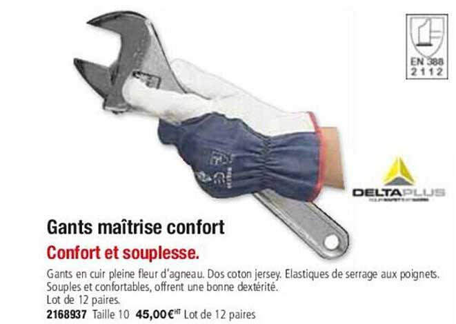 gants maîtrise confort deltaplus
