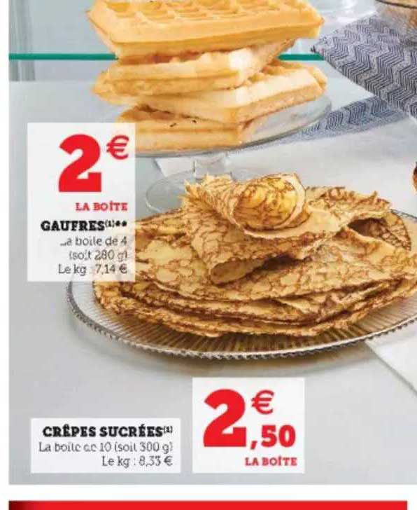 Gaufres Crêpes Sucrées