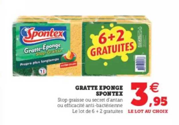 gratte éponge spontex