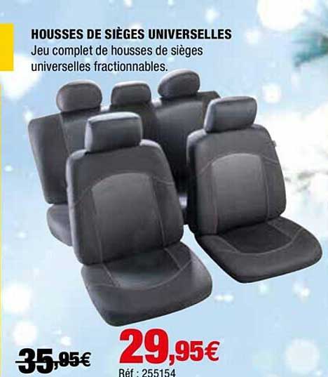 housses de sièges universelles