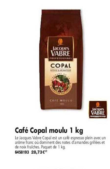 jacques vabre café copal moulu