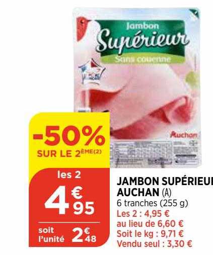 Jambon Supérieur Auchan