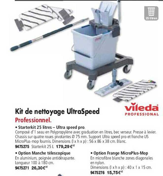 Kit De Nettoyage Ultraspeed Vileda