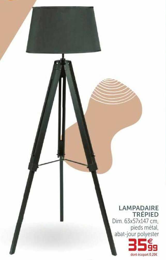 Lampadaire Trépied