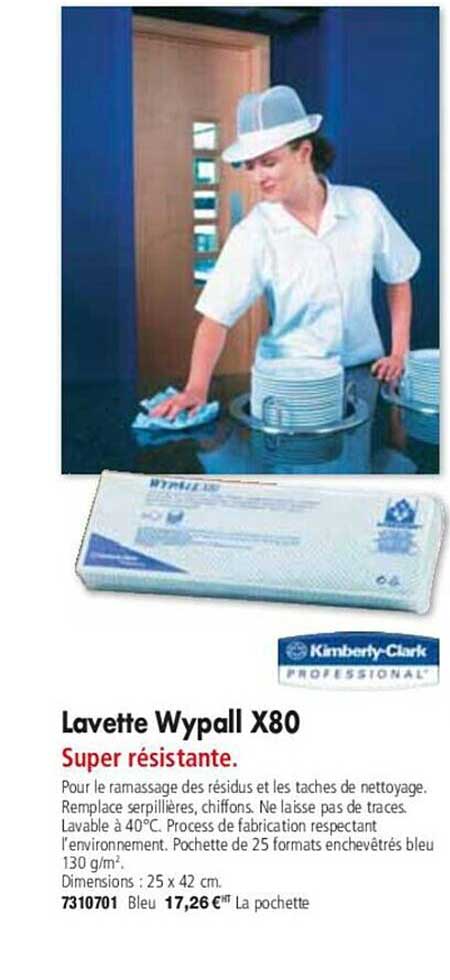 lavette wypall x80 kimberly-clark