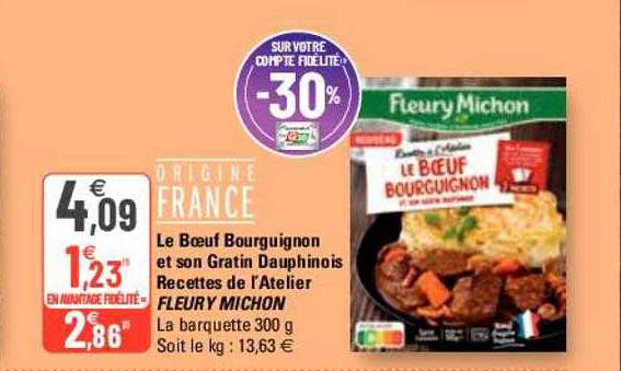 le boeuf bourguignon et son gratin dauphinois recettes de l'atelier fleury michon