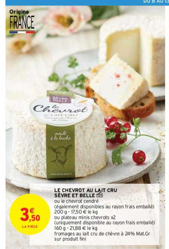 Le Chevrot Au Lait Cru Sèvre Et Belle
