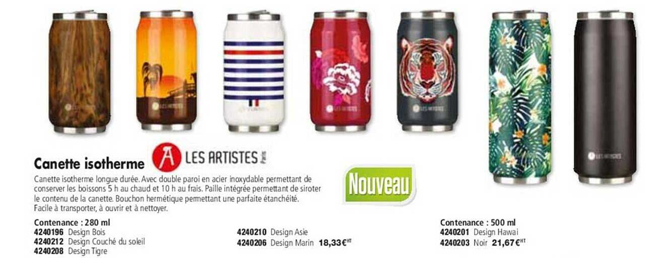 Les Artistes Canette Isotherme