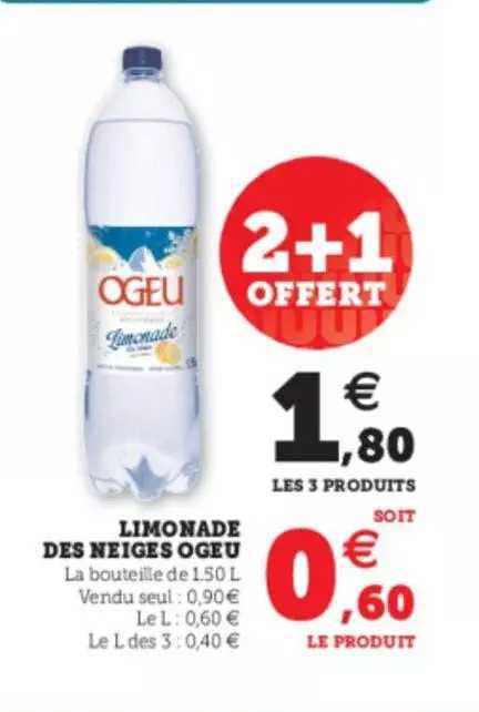 limonade des neiges ogeu 2+1 offert