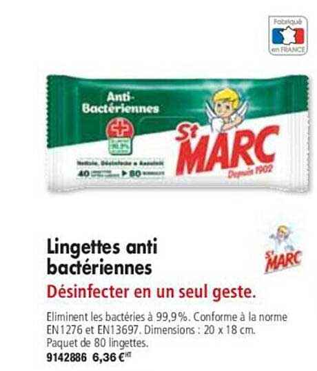 lingettes anti bactériennes st marc