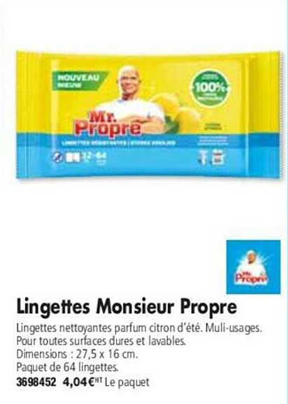 lingettes monsieur propre