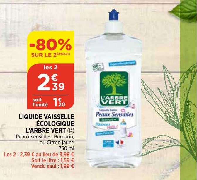liquide vaisselle écologique l'arbre vert