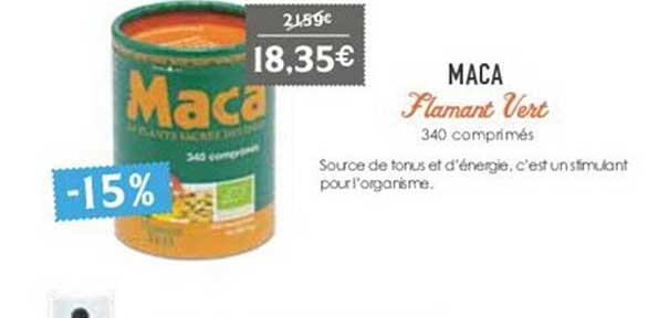 maca flamant vert