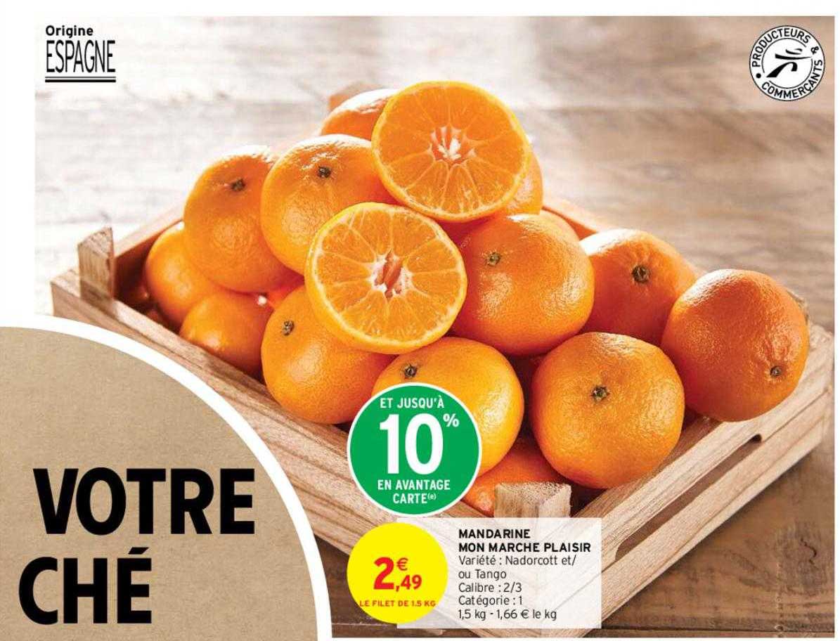 mandarine mon marche plaisir