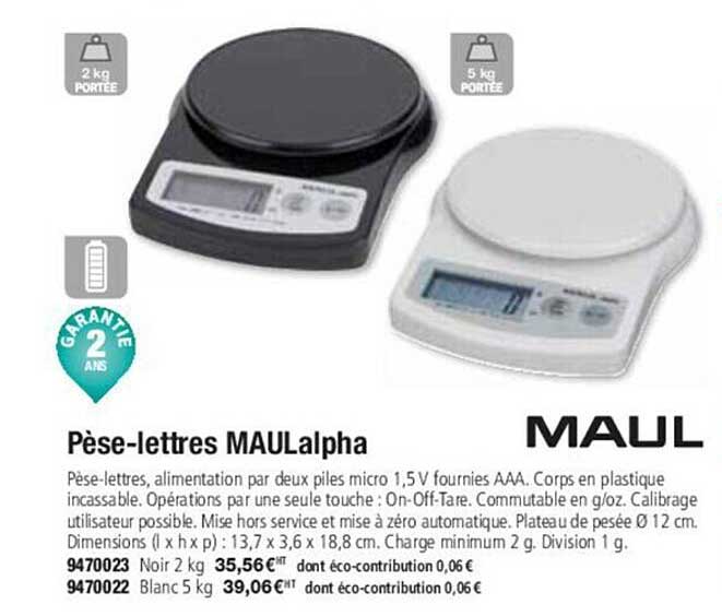 maul pèse-lettres maulalpha