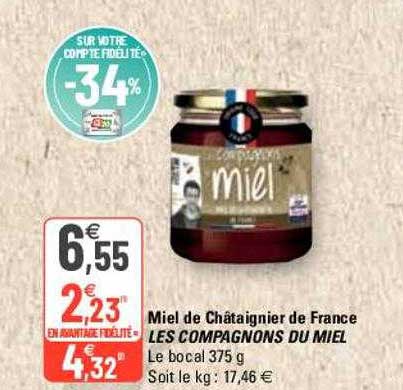 miel de châtaignier de france les compagnons du miel