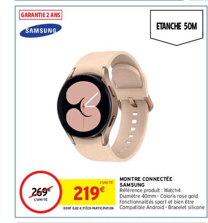 montre connectée samsung watch4